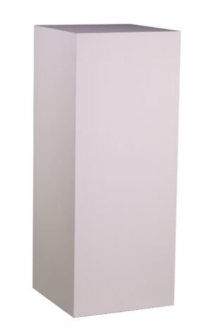 Stèle en bois H100 40x40 4  faces - blanc