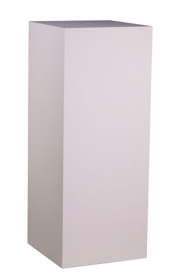 Stèle en bois H100 40x40 4  faces - blanc