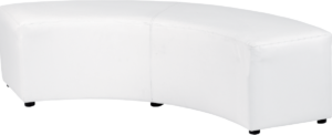 Pouf Nikki 1/4 rond L160 - blanc