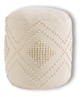 Pouf Boho dia 40 - écru