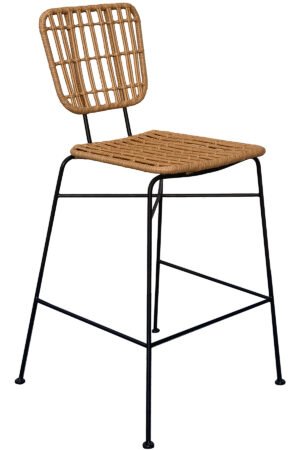 Chaise haute Rotin by K